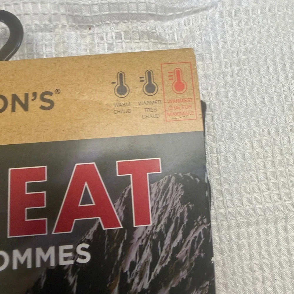 Watsons XT-HEAT Mens Crew Neck Baselayer Black Warmest Thermal Top Medium M New